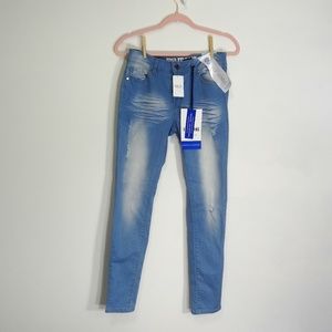 VIP Jeans Mid-Rise Light Wash Jeans Size 9/10 NWT